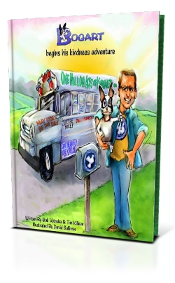 bogart begins his kindness adventure book